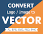 redraw your graphic into a vector