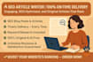 write you human written articles, blog posts, no ai writing