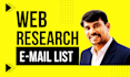 do web research and find email address