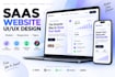 design a modern saas website UI UX in figma