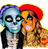 create a sugar skull face drawing for you