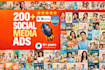 design social media ads, fb posts, instagram stories, and meta ads images