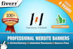 do professional web banners,headers,sliders in 24hrs