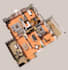 create 3d floorplan rendering as per your 2d floor plan layout for marketing