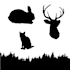 redraw any character or animal into a silhouette
