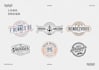 design a badge retro vintage style logo
