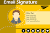 create an HTML clickable email signature