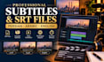 create persian arabic and english subtitles and srt files