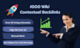 create 1000 powerful SEO contextual backlinks