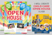 childcare open house flyer design