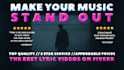 create awesome lyric video animation