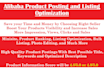 add 10 product listings on alibaba