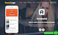 make mobile app website, app landing page website