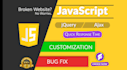 debug and fix javascript errors and do javascript tasks