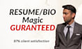 write professional resume, CV, and cover letter that gets you the job