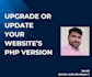 update or upgrade php version