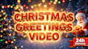 create a christmas intro video or happy holiday greetings animation