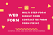 create web content form in bootstrap, HTML5, and wordpress