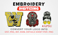 do perfect embroidery digitizing  for shirts jackets caps