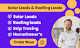 provide homeowner leads, roofing leads solar leads through any county maps usa