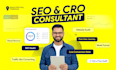 be your best SEO consultant, coach and mentor for cro audit, ranking, and growth