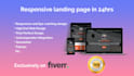 create professional responsive landing page in 24hrs