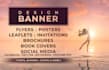 design banner poster flyer leaflet brochure header cover  social media