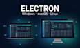 develop electron js desktop app for windows, macos and linux