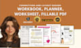 design creative workbook, planner, ebook, KDP and PDF