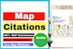 500 live google map citations, local business listing