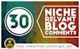 provide 30 niche relevant blog comment backlinks low obl