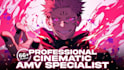 create a professional cinematic anime music video amv