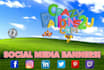 design your social media banner in 24 hours