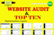 do website audit and create SEO action plan