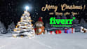 create a merry christmas and happy new year video
