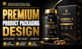 design premium supplement and product packaging