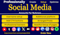 create and setup social media accounts for your business