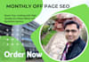 do a monthly off page SEO service using authority white hat dofollow backlinks