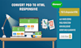 convert psd to html responsive