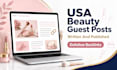 write and publish USA beauty blog guest posts with SEO backlinks