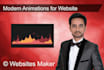 make web animation with webgl, three js, svg canvas