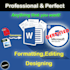 edit format or design word doc professionally