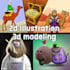 do digital 2d and 3d cartoon and nft traits
