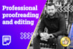 professionally proofread and edit your work