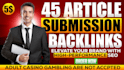 do 45 article posting manually