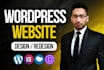 design a professional wordpress website or web design