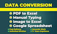 convert PDF to excel, scan page to excel or google sheet and copy paste