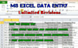 provide advance excel data entry