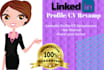 optimize your linkedin profile and CV, resume
