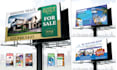 design billboard, yard sign, signage, window graphics and real estate sign